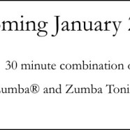 Circuit Zumba coming January 2016