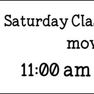 Saturday Zumba moved to 11 am for January