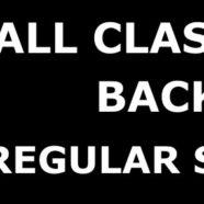 Classes resume to full schedule as of March 1, 2017