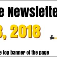 Newsletter for April 28, 2018